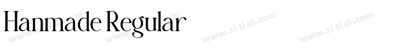 Hanmade Regular字体转换
